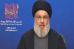 نصرالله: ترور حاج قاسم و طرح معامله قرن دو جنایت آمریکاست؛ راهی جز مقاومت همه‌جانبه نیست