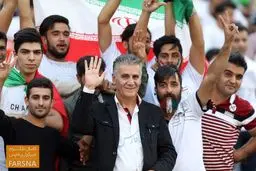 تصویری از بدل کی‌روش در دیدار ایران و سوریه