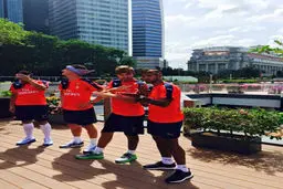 خوشگذرانی آرسنالی ها در سنگاپور + عکس