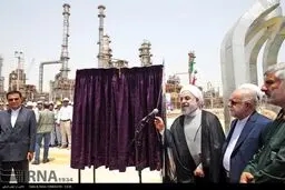 روایت تصویری از افتتاح پالایشگاه ستاره خلیج فارس با حضور روحانی