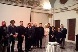 بهرام رادان، رضا یزدانی، سحر دولتشاهی در مهمانی تایلندی‌ها/ عکس
