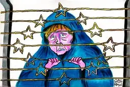 مرکل بیچاره! / کاریکاتور