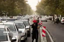 تصویری از وضعیت نامناسب هوای آلوده تهران