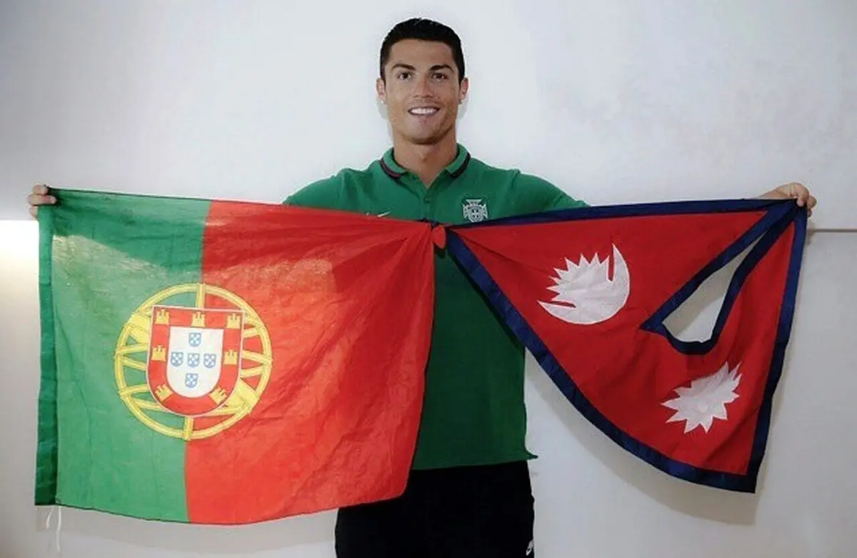 عکس/ رونالدو از زلزله زدگان نپال حمایت کرد