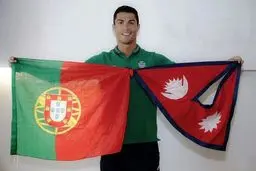 عکس/ رونالدو از زلزله زدگان نپال حمایت کرد