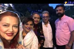 خوشگذرانی بهاره رهنما و همسر و دوستانش+عکس