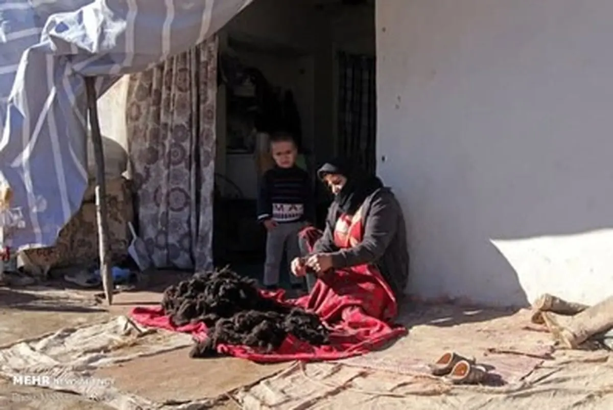 چادرنشینی زلزله زدگان رامیان گلستان در برف زمستان +عکس‌ها