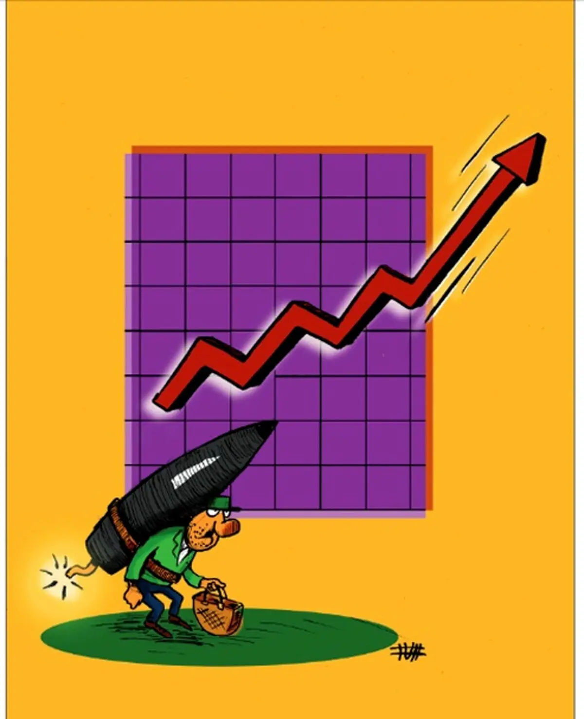 کاریکاتور/ شیوه جدید دریافت سبد کالا!