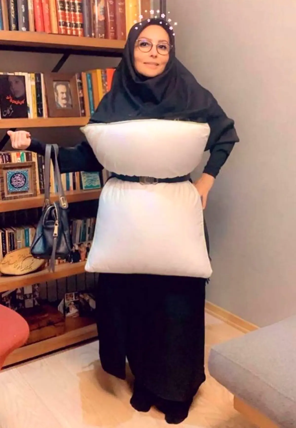 پرستو صالحی با ظاهری متفاوت به چالش بالش پیوست