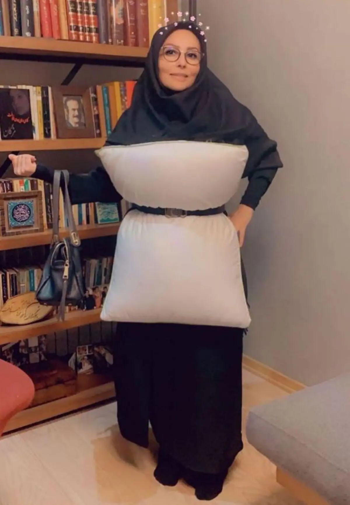 پرستو صالحی با ظاهری متفاوت به چالش بالش پیوست