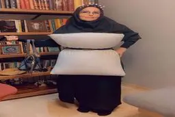 پرستو صالحی با ظاهری متفاوت به چالش بالش پیوست