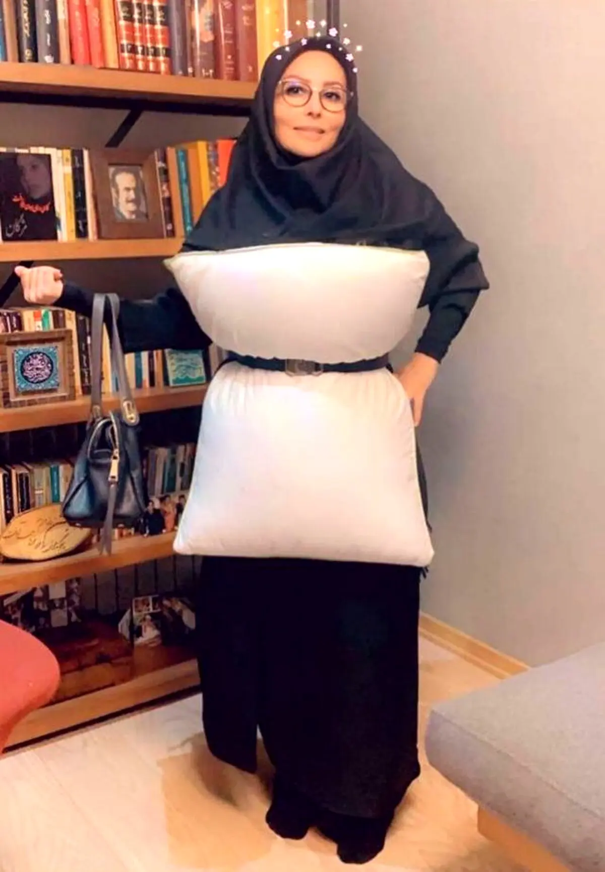 پرستو صالحی با ظاهری متفاوت به چالش بالش پیوست