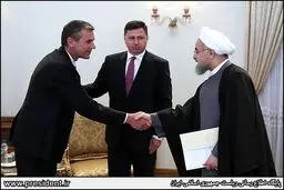 تقدیم استوارنامه سفرای جدید ارمنستان و بلغارستان به دکتر روحانی/تصاویر