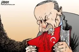 شیرین کاری جدید اردوغان!/کاریکاتور