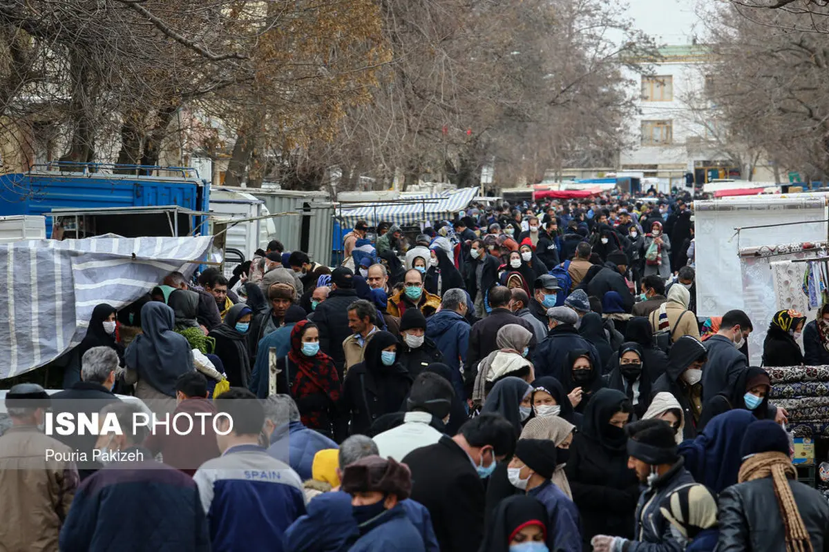 گشت و گذار کرونا در جمعه بازار همدان+عکس‌ها