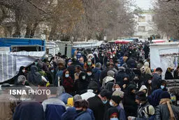 گشت و گذار کرونا در جمعه بازار همدان+عکس‌ها