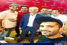 سلفی خاکپور و بازیکنان پرسپولیس