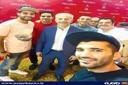 سلفی خاکپور و بازیکنان پرسپولیس