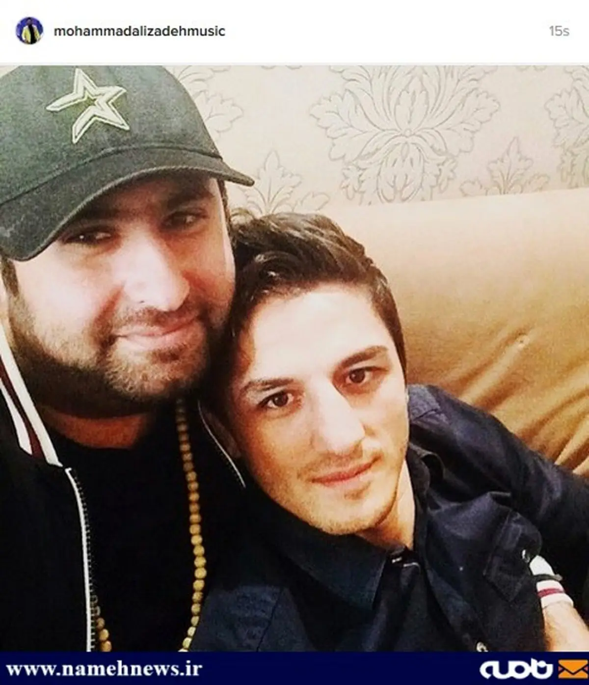 سلفی حمید سوریان در کنار خواننده محبوب/عکس