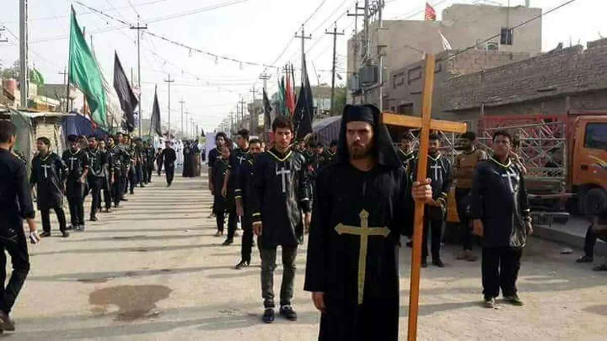 دسته عزاداری مسیحیان عراق در محرم