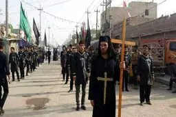 دسته عزاداری مسیحیان عراق در محرم
