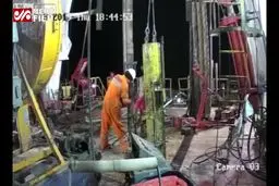 ببینید: حادثه در دکل نفتی