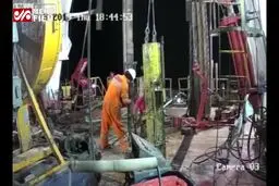 ببینید: حادثه در دکل نفتی