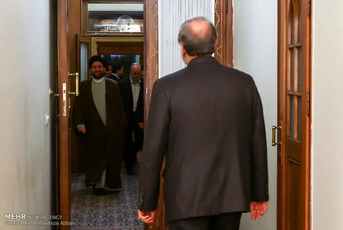 دیدار عمار حکیم با علی لاریجانی/ تصاویر