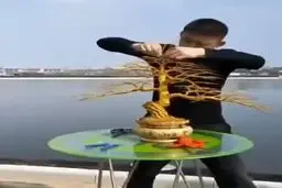 خلق حیرت انگیز اثر هنری زیبا با استفاده از سیم