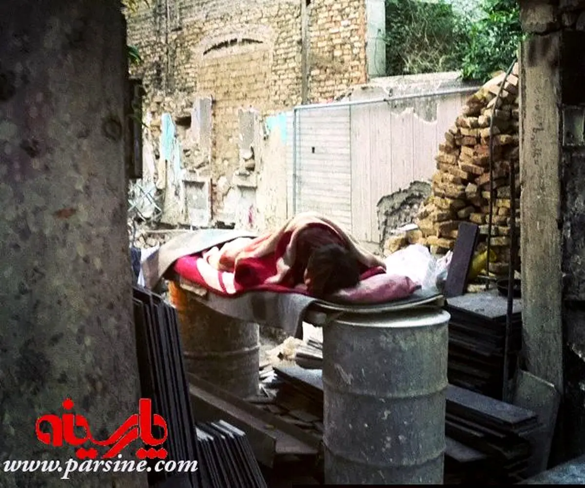 خوابگاه یک کارگر افغانی/تهران