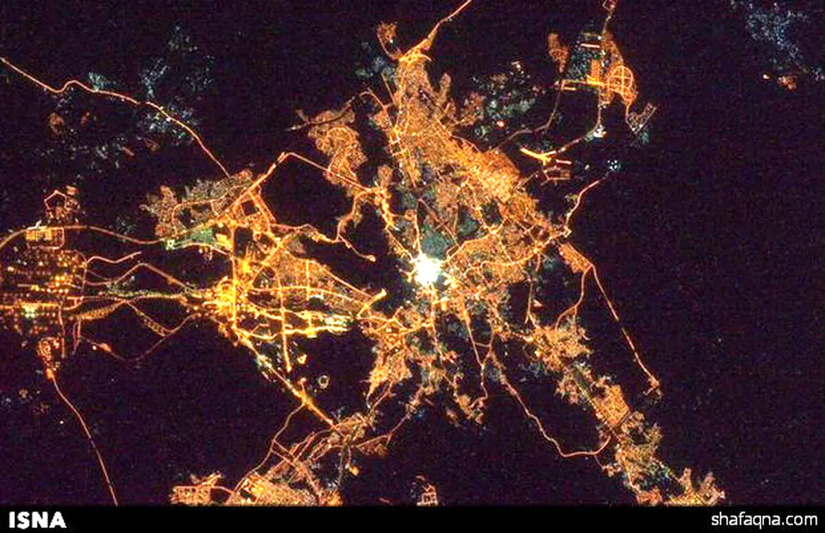 دو عکس جالب از مکه و مدینه