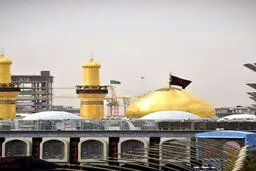 تصاویری زیبا از عکاسی پشت بام حرم حضرت عباس (ع)