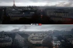 نمایی از شهر جنگ‌زده پاریس / عکس