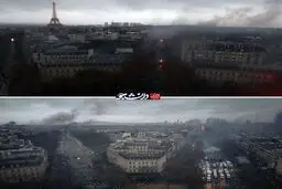 نمایی از شهر جنگ‌زده پاریس / عکس