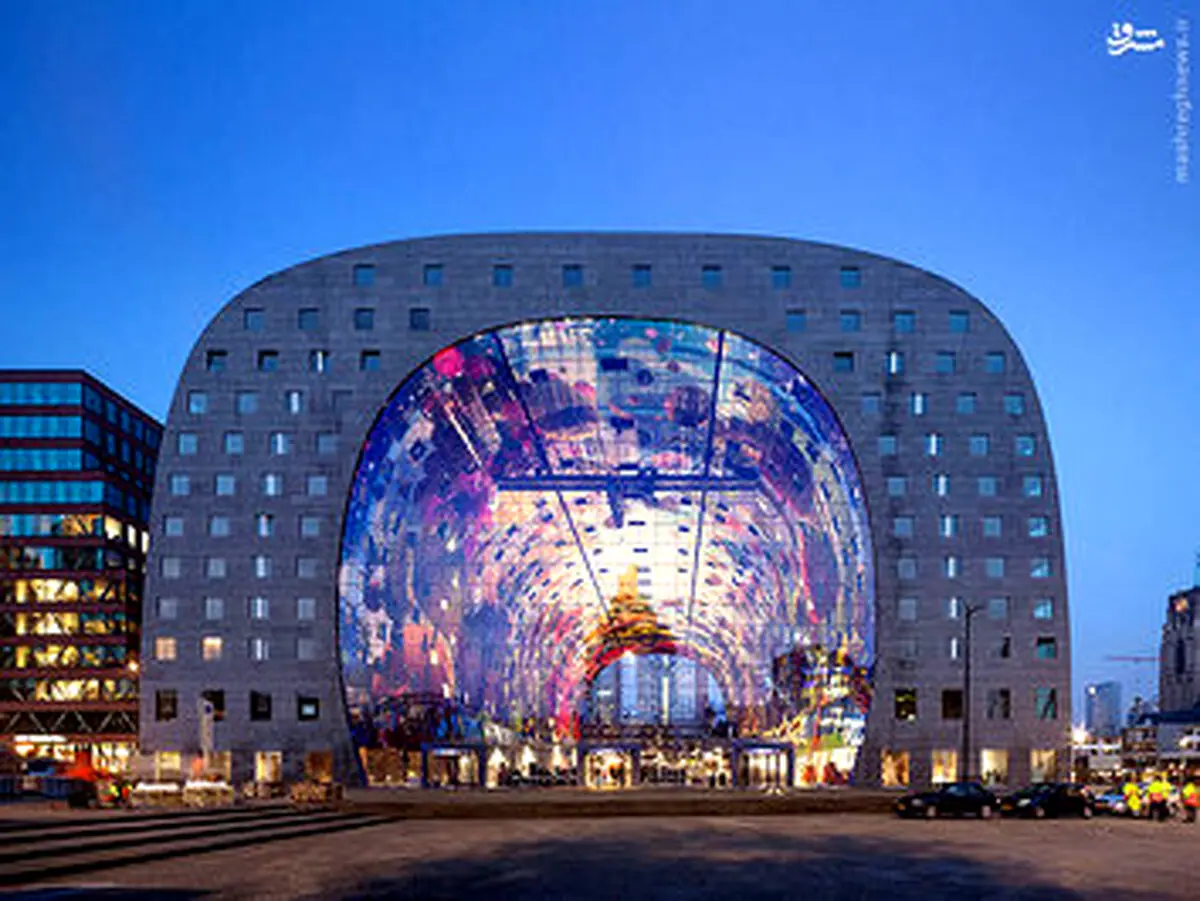 روایت تصویری از یک ساختمانی تجاری و مسکونی شگفت انگیز در هلند