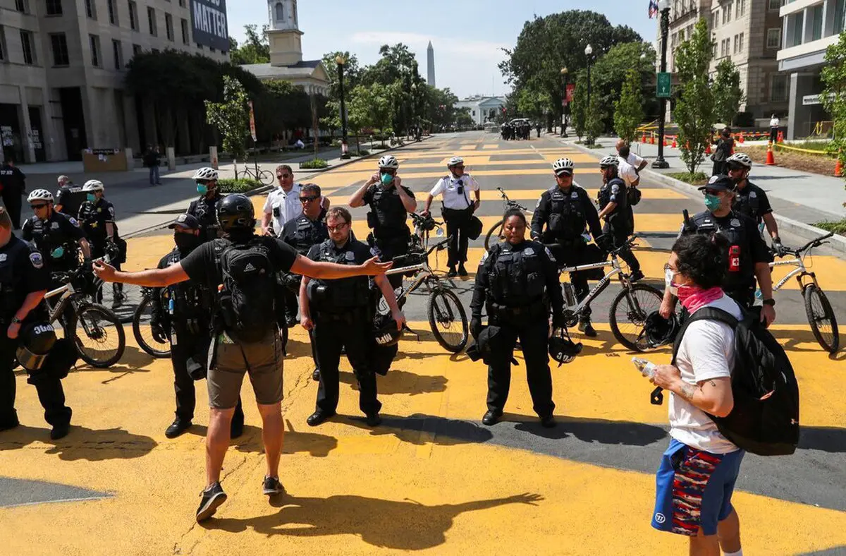 اوضاع امنيتي عجيب در اطراف کاخ سفید! + عكس