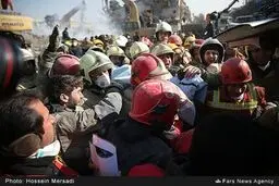 کشف پیکر یکی از شهدای آتش نشان/تصاویر