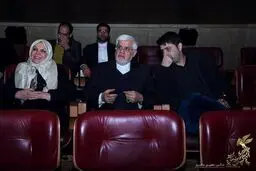 عارف و احمدخمینی در جشنواره فیلم فجر/عکس