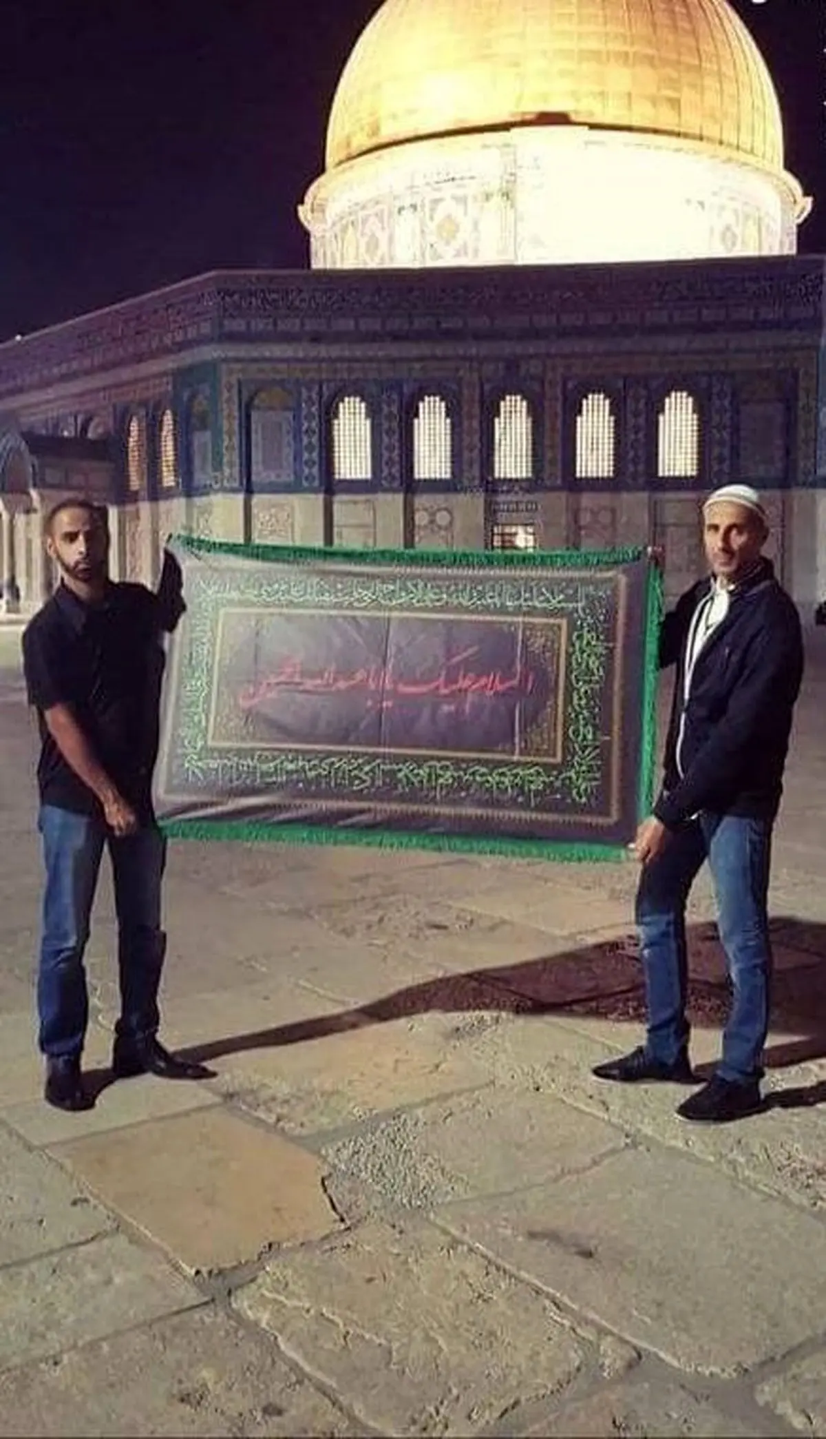 عاشقان حسینی در مسجدالاقصی / عکس