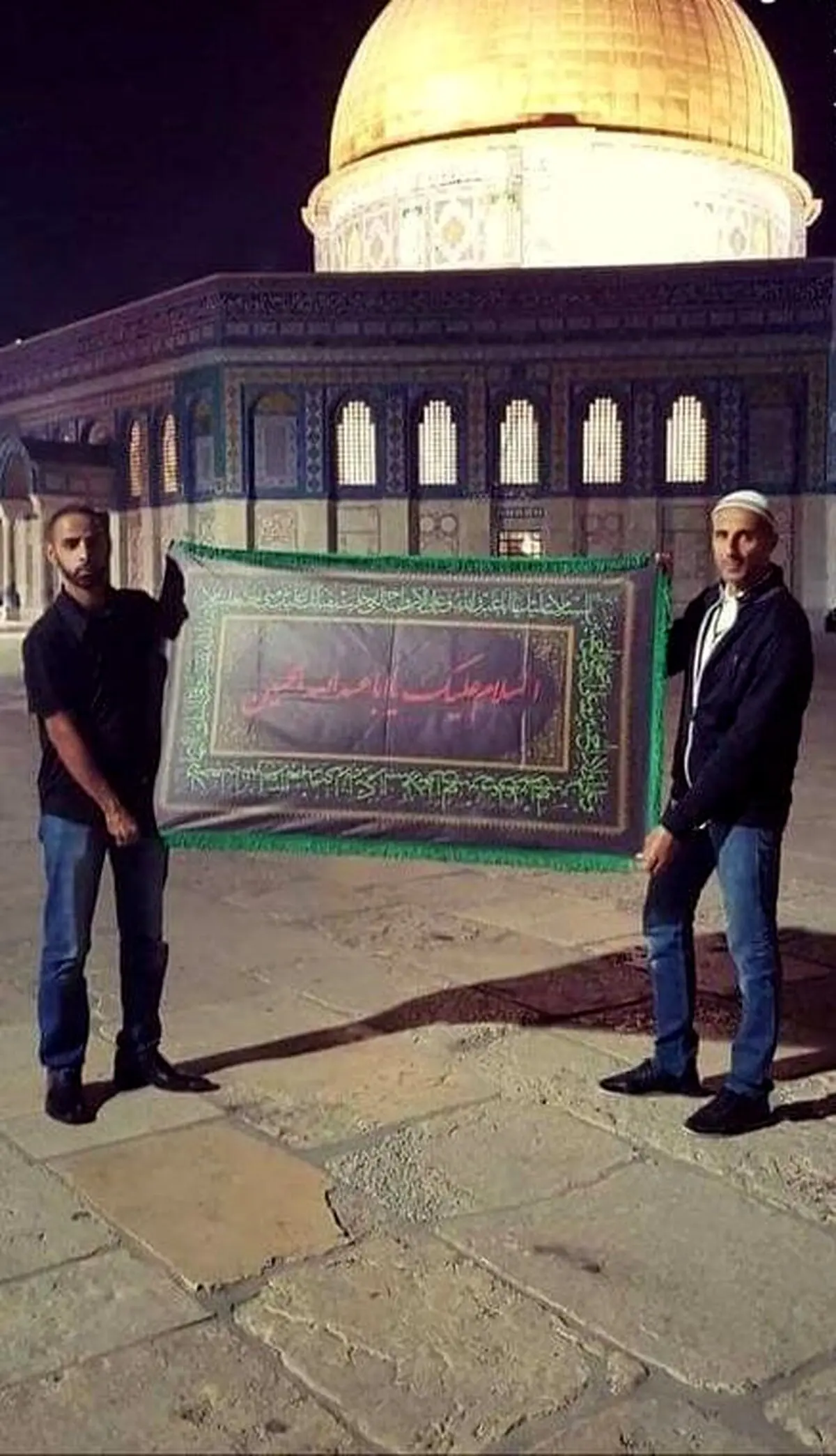 عاشقان حسینی در مسجدالاقصی / عکس