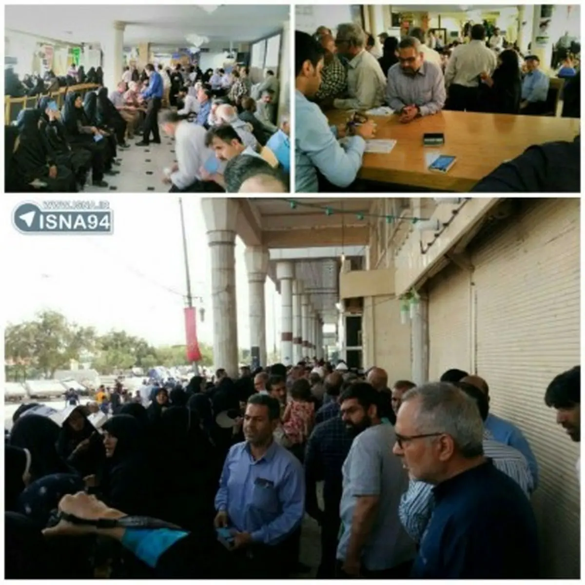 حضور پرشور زائران ایرانی پای صندوق‌های رای کربلای معلی