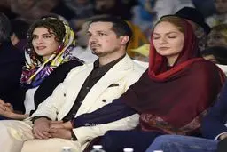 ژست خاص مهناز افشار در کنار همسرش/ عکس