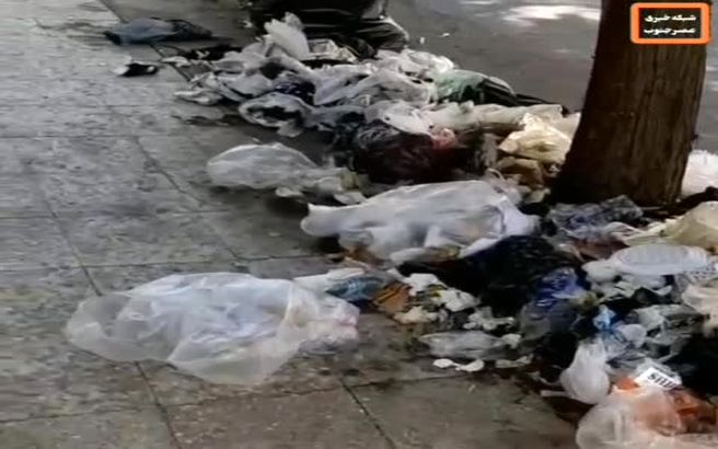 تبدیل خیابان‌ها اهواز به زباله‌دانی