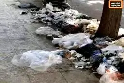 تبدیل خیابان‌ها اهواز به زباله‌دانی