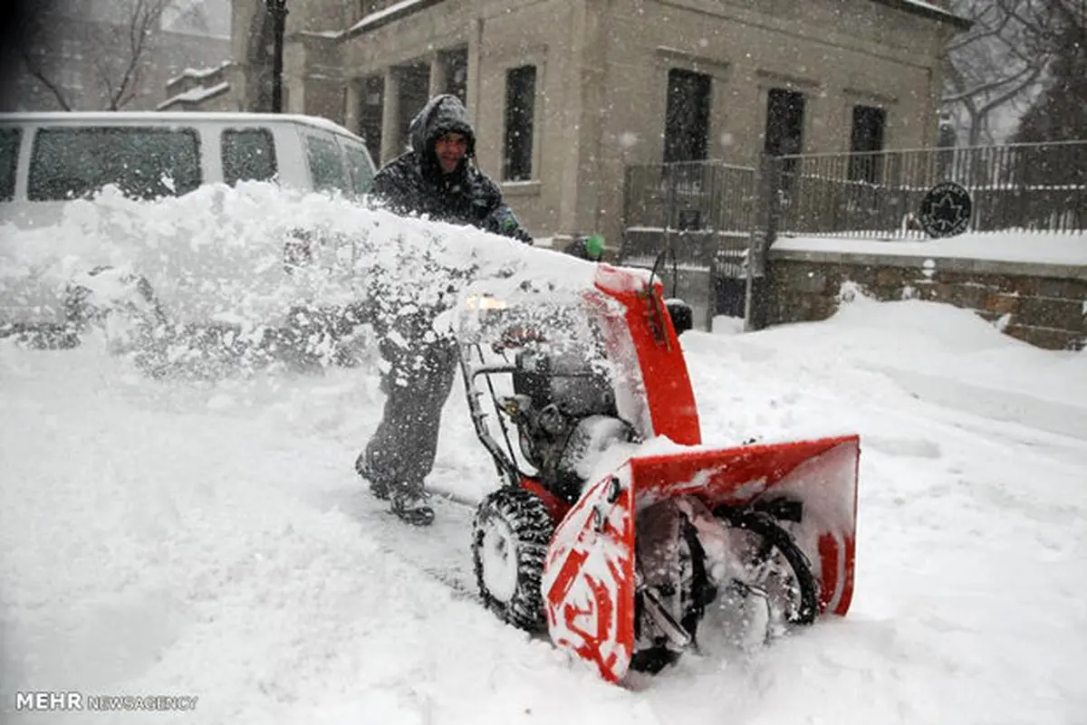 طوفان زمستانی در آمریکا‎ /تصاویر