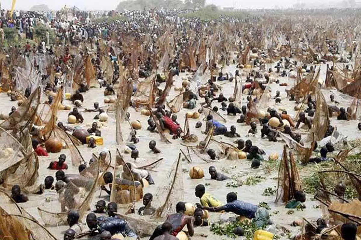 فستیوال عجیب و غریب ماهیگیری در نیجریه