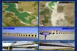 چالش عکس ۱۰ساله؛ ارومیه، زاینده‌رود و کارون را ببینید/ عکس