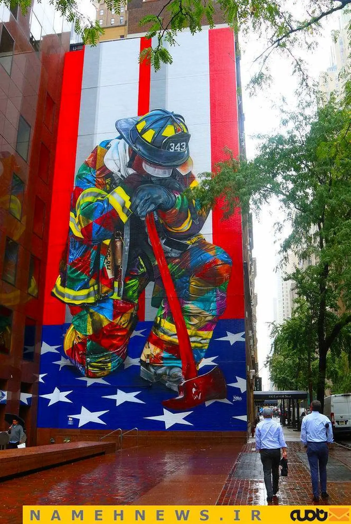 نقاشی دیواری زیبا و دیدنی / عکس