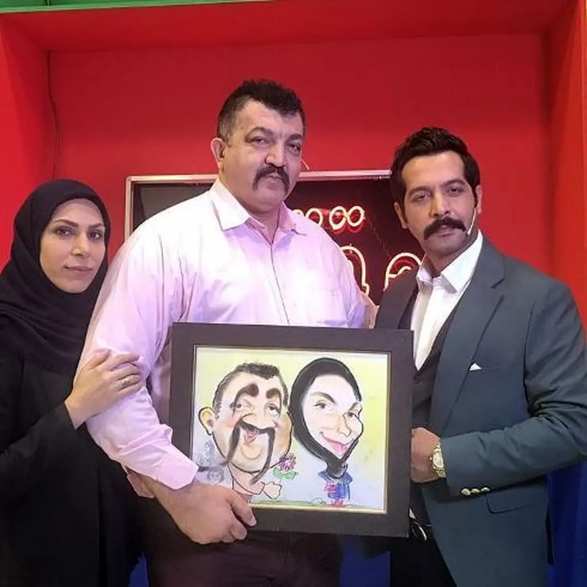 عکس همسر احمد ایراندوست بازیگر نقش غول برره