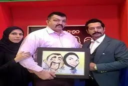عکس همسر احمد ایراندوست بازیگر نقش غول برره